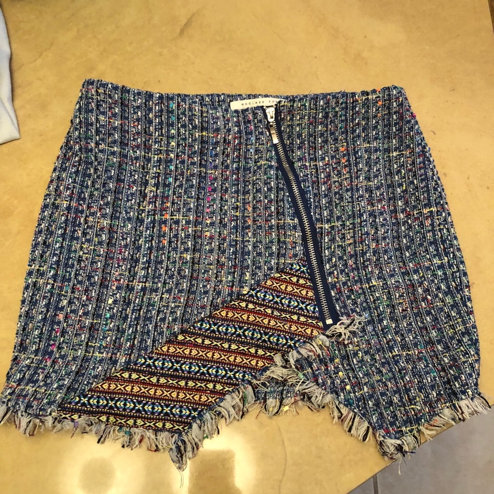 Tweed bohemian skirt